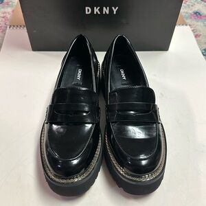 DKNY Platform Patent Leather Loafer